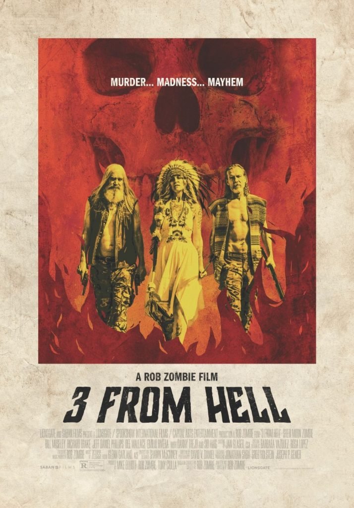 Nuevo póster de "3 From Hell" de Rob Zombie