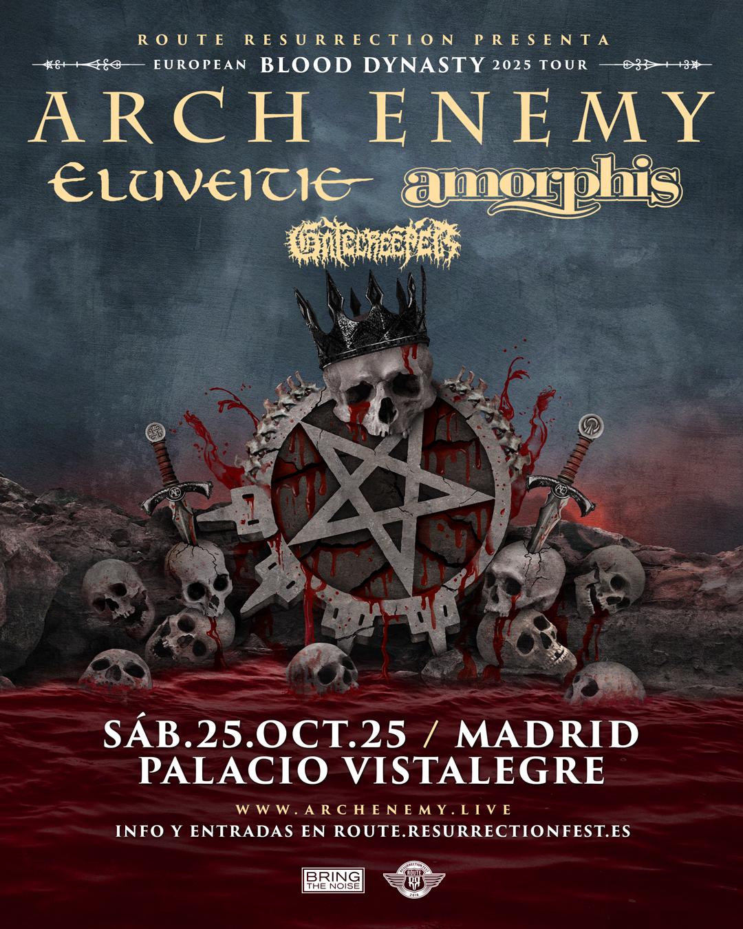 Arch Enemy + Eluveitie + Amorphis + Gatecreeper