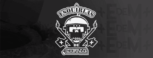 logotipo esquirlas de metal