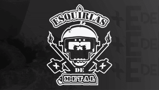 logotipo esquirlas de metal