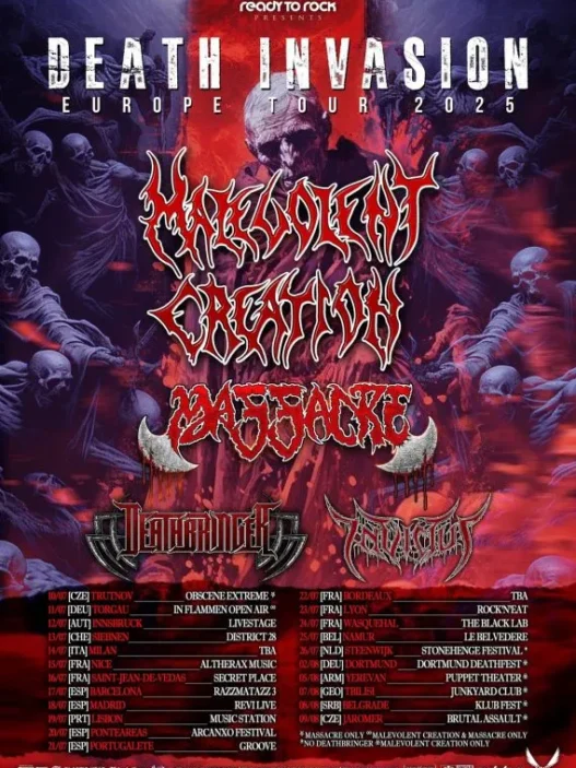 Gira Española de Malevolent Creation y Massacre