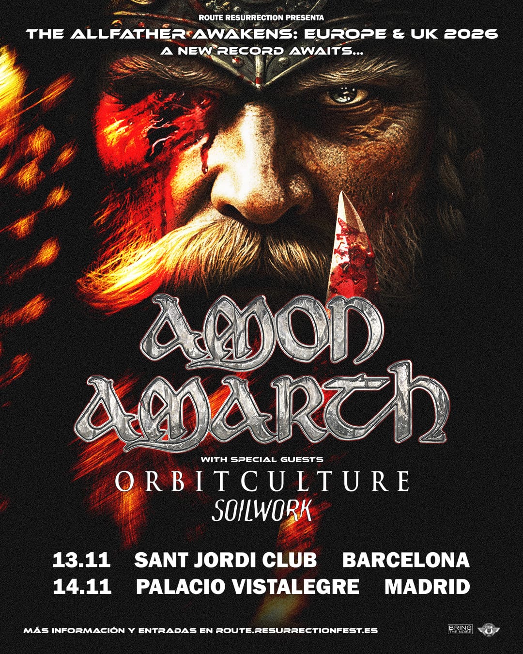 Route Resurrection: Amon Amarth + Orbit Culture + Soilwork