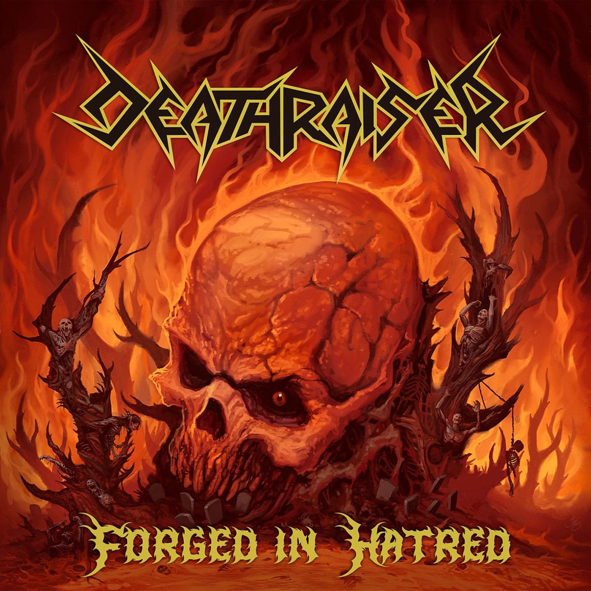 Deathraiser portada de Forged in Hatred