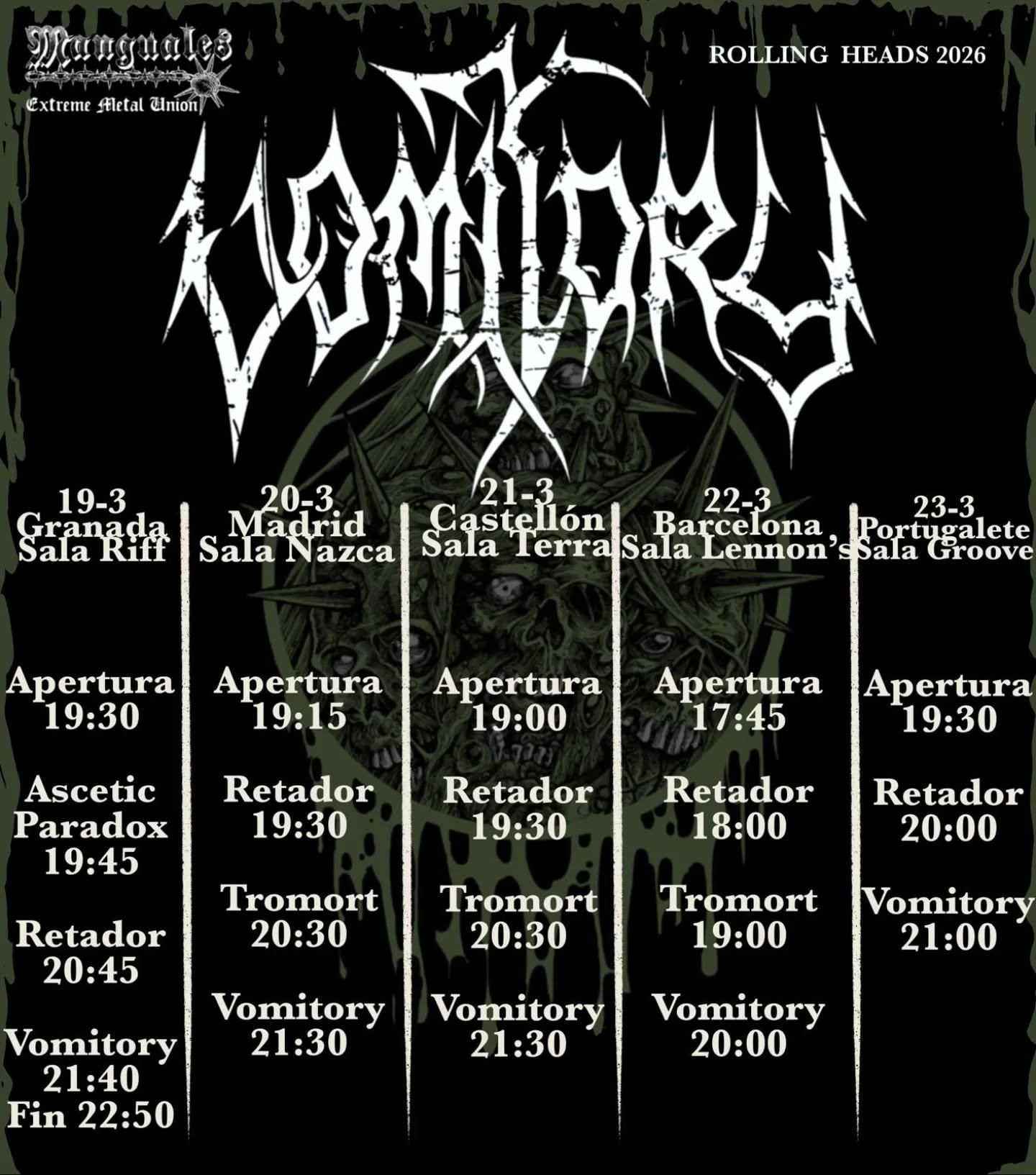 Vomitory gira por España