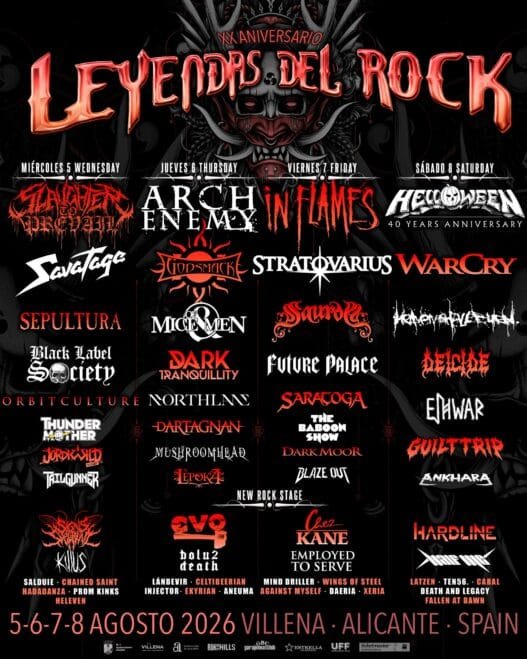 Cartel definitivo Leyendas del Rock 2026
