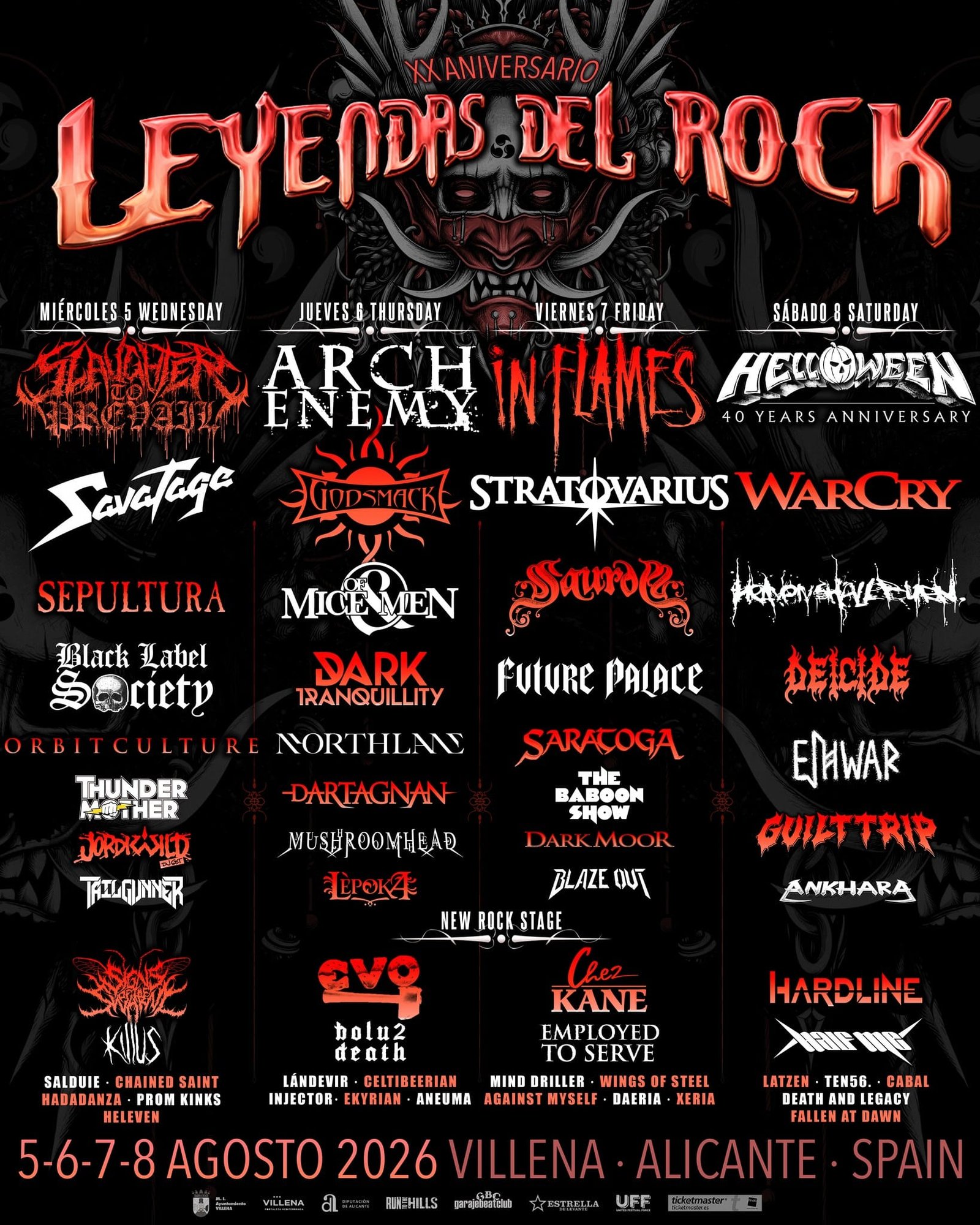 Cartel definitivo Leyendas del Rock 2026