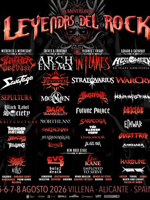 Cartel definitivo Leyendas del Rock 2026