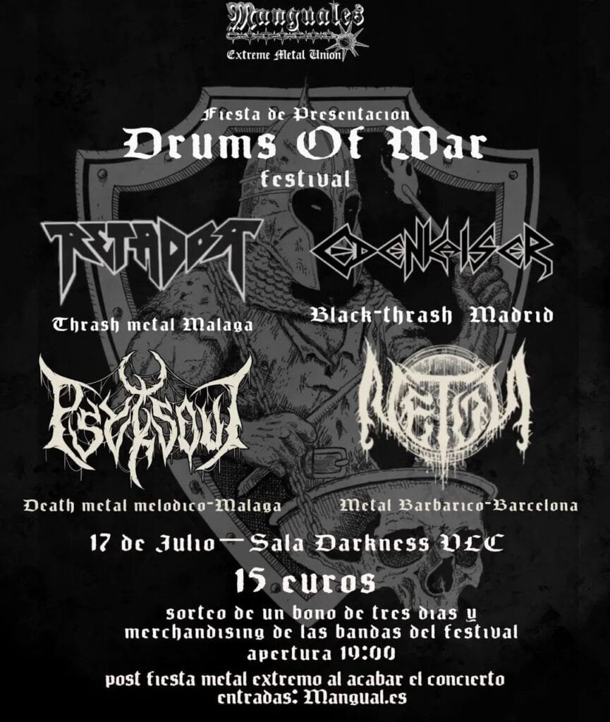 Presentación Drums of War - Valencia