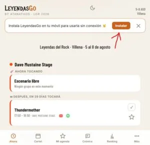 LeyendasGo instalación APP