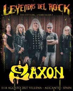 Saxon Leyendas del Rock 2027