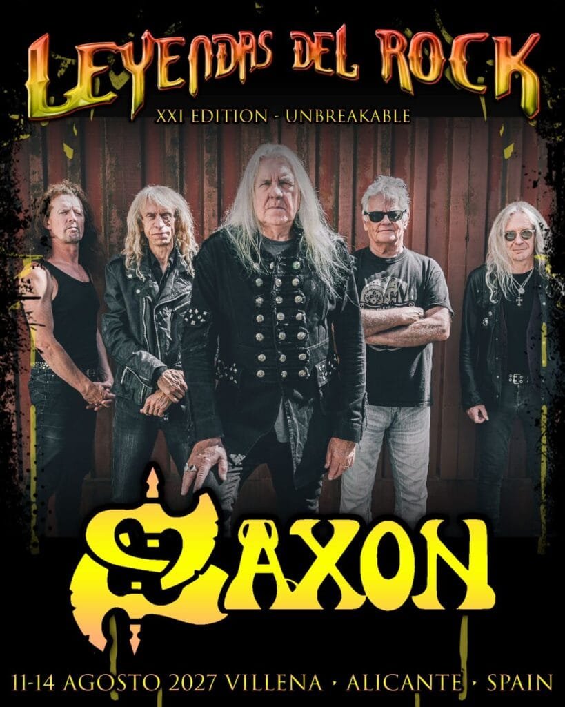 Saxon Leyendas del Rock 2027